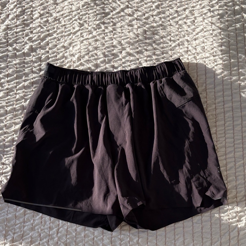Lululemon Classic Women's Black Athletic Shorts with Elastic Waist